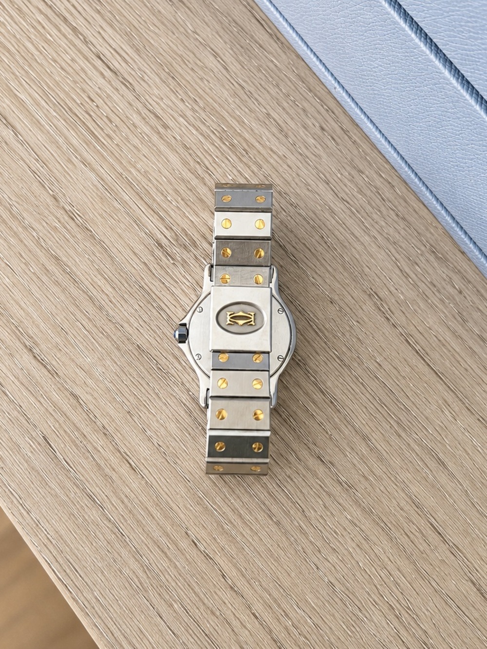 Vintage 1990s Cartier Santos Octagonal Two-Tone — 30mm - Picture 5 of 6